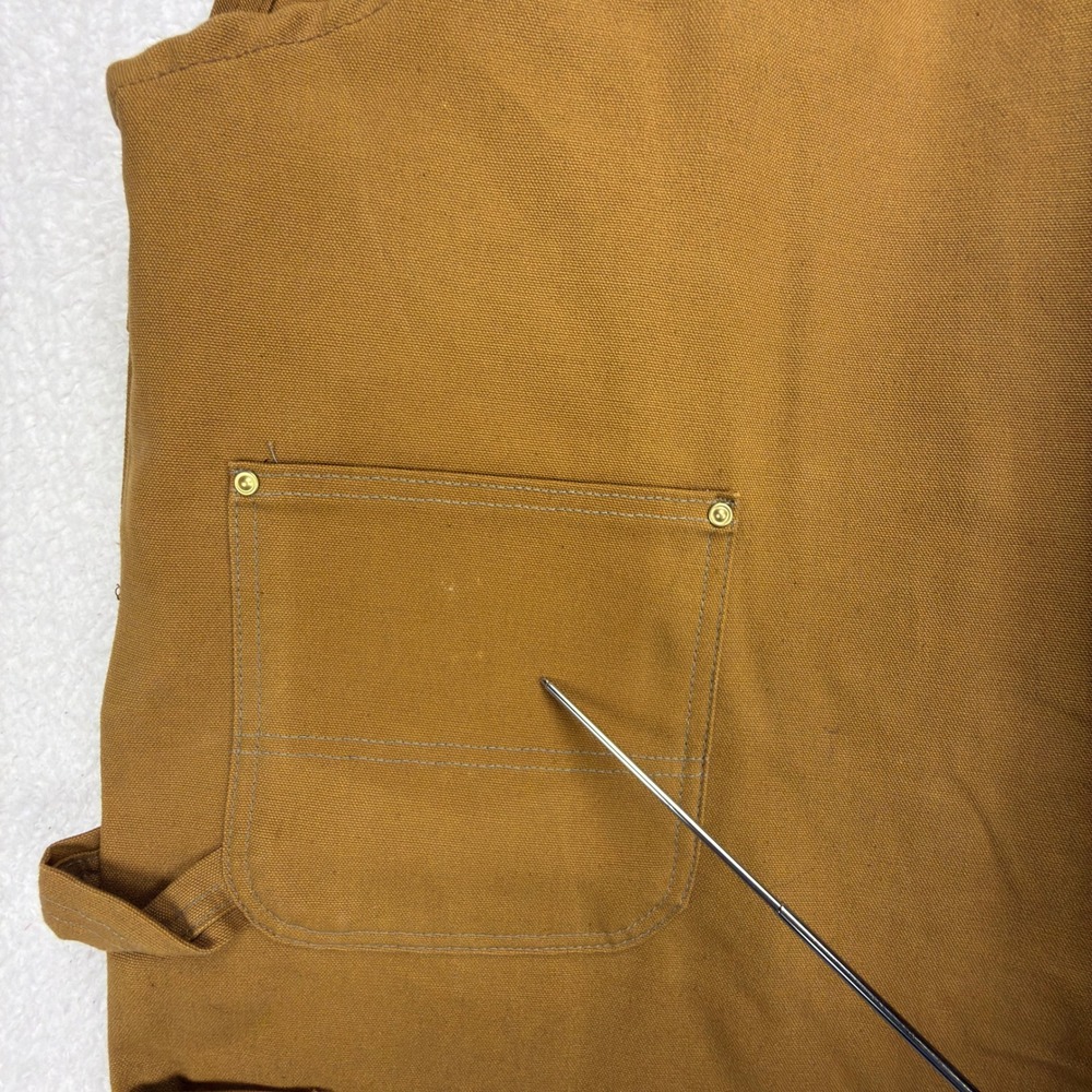 Carhartt Duck Bib Canvas Overalls Mens 56x32 R01 BRN Brown Workwear NWT NOS - Picture 12 of 13
